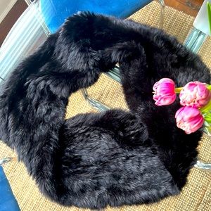 Rabbit fur stole